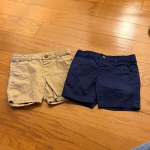 Carter's Kids Shorts in Tan and Navy